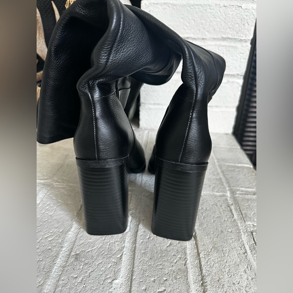 Mango Mer Leather Knee High Boots Size 9.5(40) NEW - Picture 8 of 14